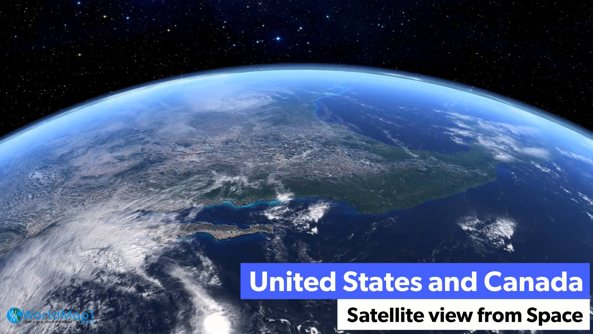 Western US Satellite View from Space